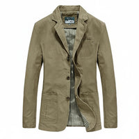 Men's Notch Lapel Blazer Jacket