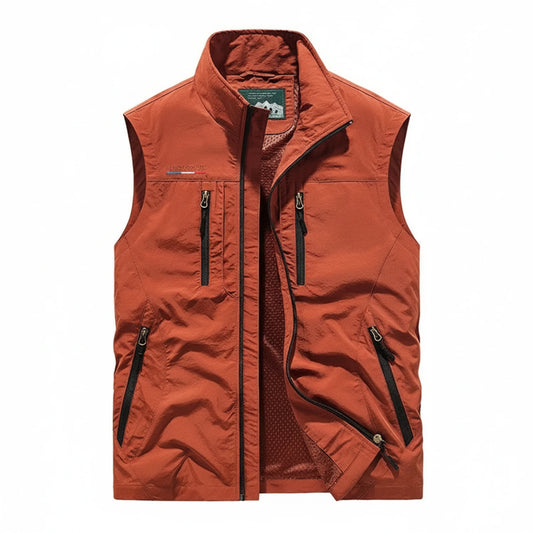 Men's Lightweight Zip-Up Vest with Pockets