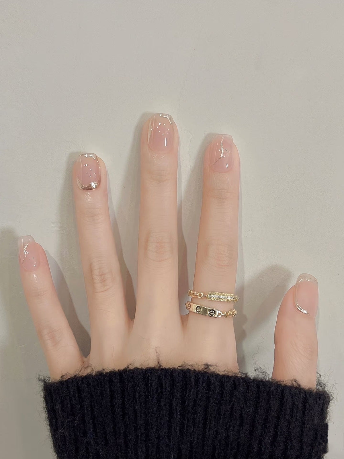 Natural Glossy Press-On Nails
