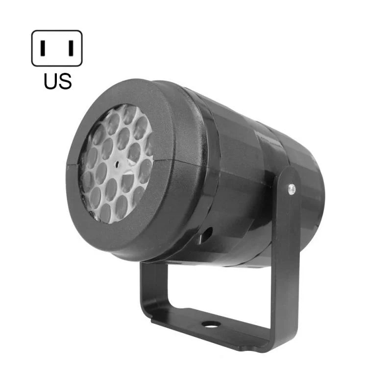 Outdoor Christmas Projector Light with Rotating LED Patterns and Adjustable Mount