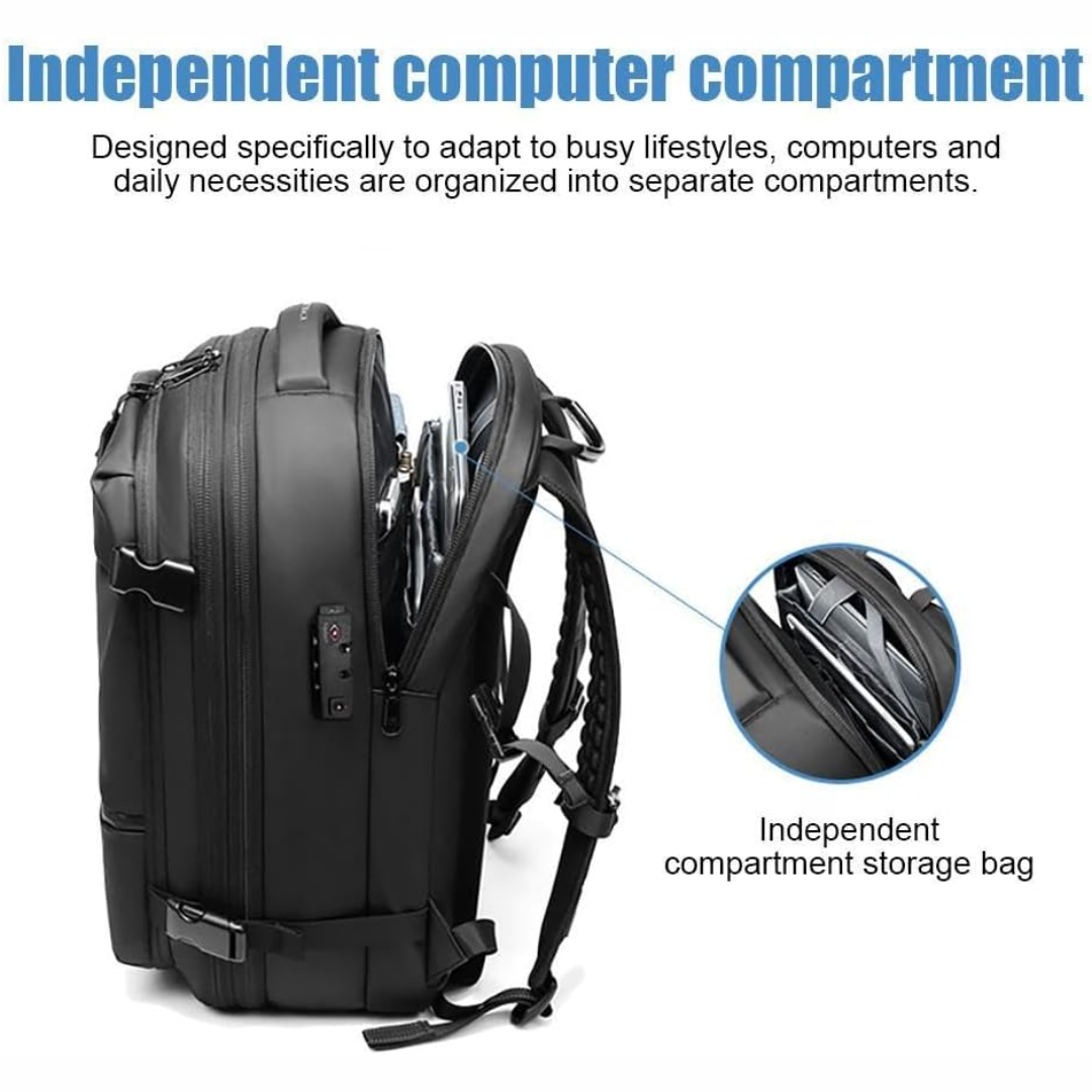 PackForm | Structured 60L Compression Rucksack for Travel & Everyday Use