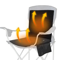 Portable USB-Powered Heated Seat Cushion with Backrest for Car and Camping Chairs