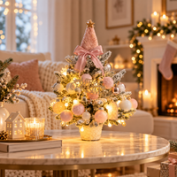 Pre-Decorated Snow-Flocked Tabletop Christmas Tree