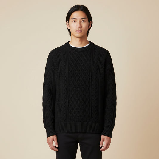 Men's Cable Knit Sweater 