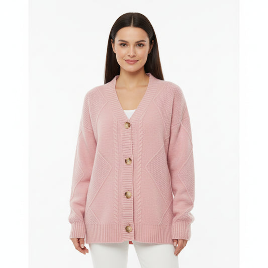 Women's Button-Front Knit Cardigan