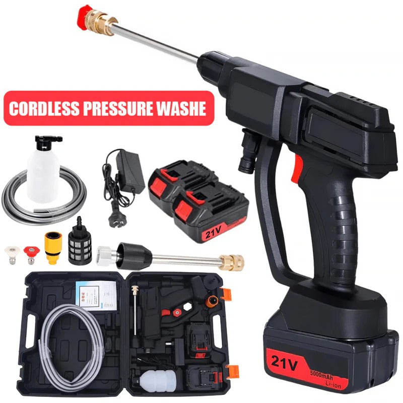 QuickWash | Cordless High-Pressure Cleaner with 2 Batteries