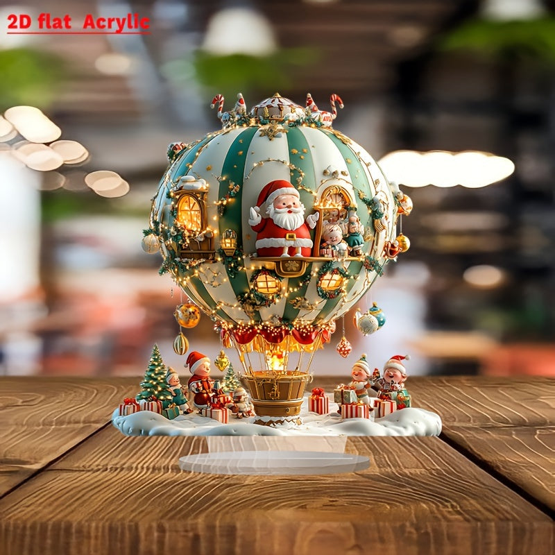 Santa Claus & Elves Acrylic Decorative Plaque