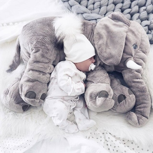 SnugBuddy | Soft Elephant Cuddle Pillow for Babies