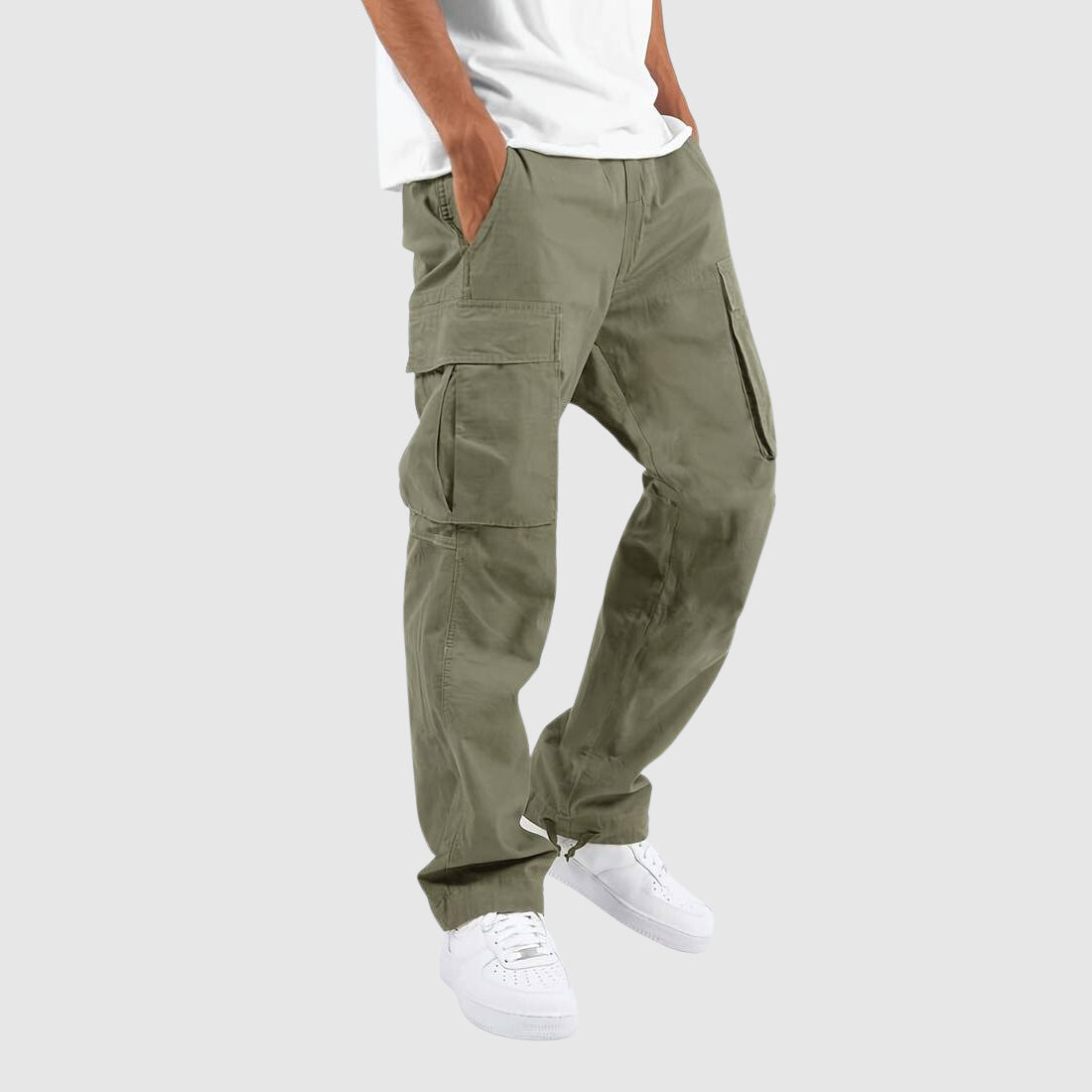 Soft Fabric Cargo Trousers
