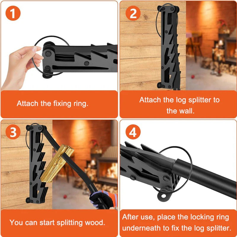 SplitMate | Wall-mounted Wood Splitter for Kindling