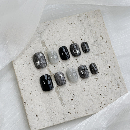 Starry Ombre Press-On Nail Set