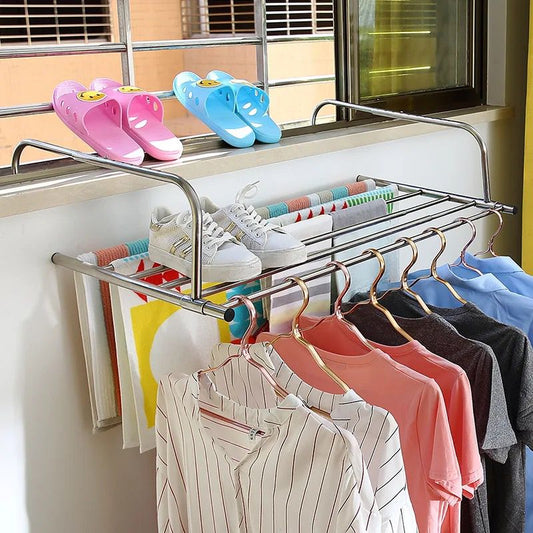SunDry | Stainless Steel Expandable Folding Balcony Clothes Dryer