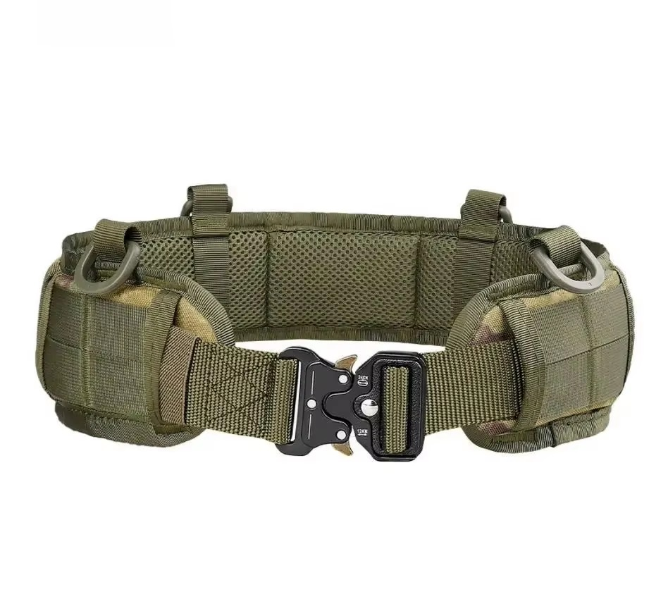 Tactical Nylon Belt with Quick-Release Metal Buckle for Outdoor Sports