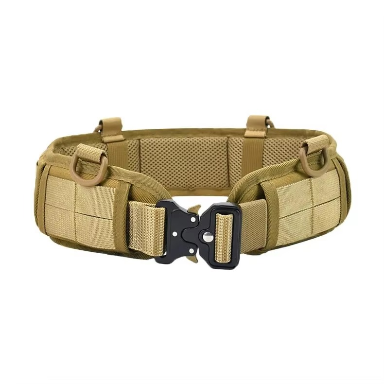 Tactical Nylon Belt with Quick-Release Metal Buckle for Outdoor Sports