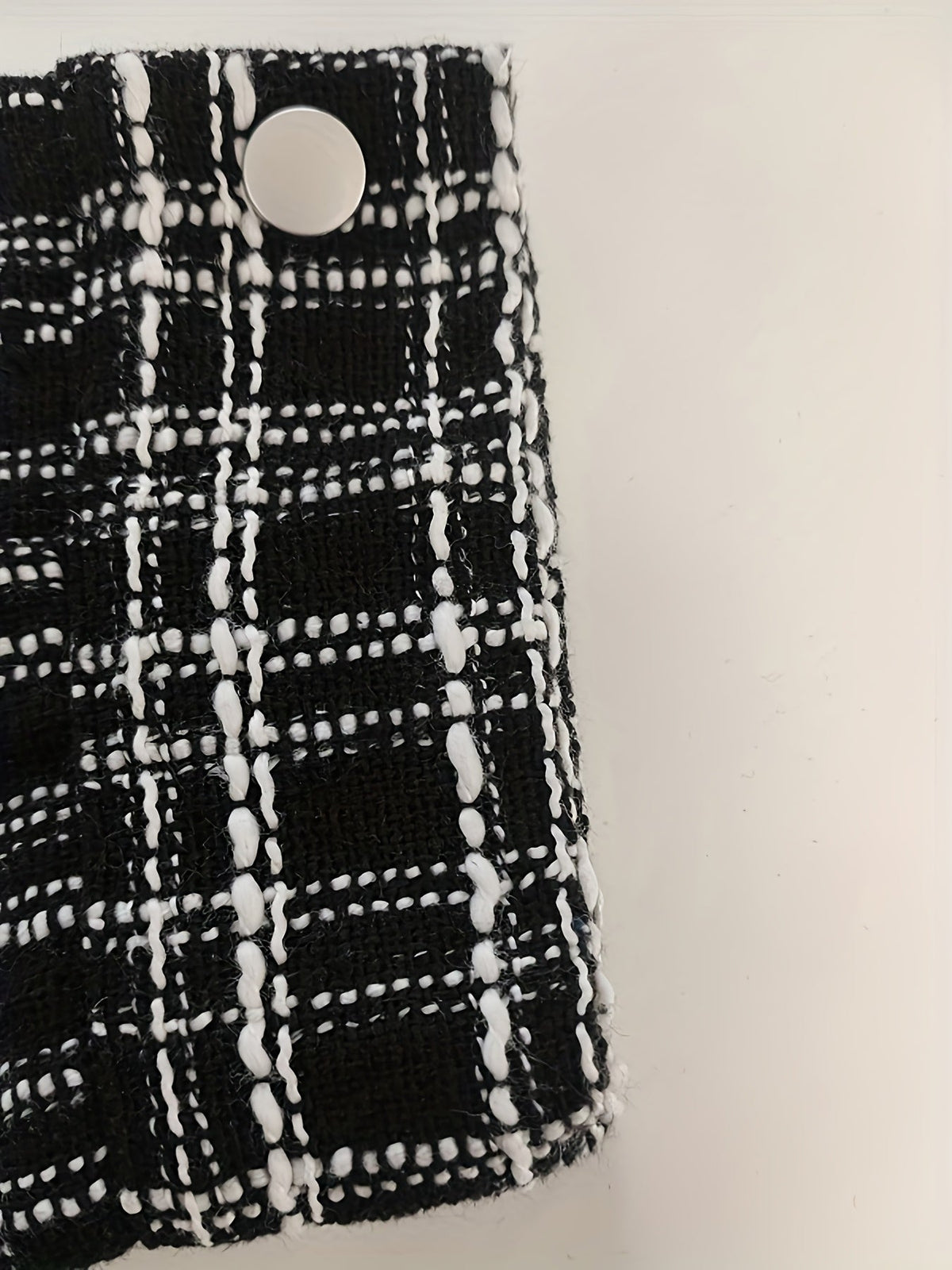 Textured Plaid Shirt Jacket