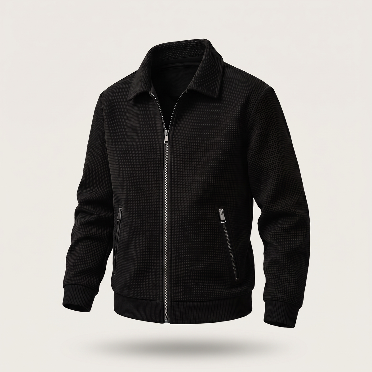 Textured Zip-Up Jacket