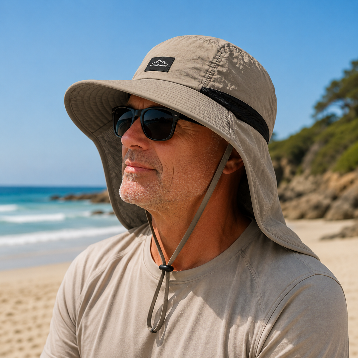 UPF 50+ Sun Protection Hat with Neck Flap