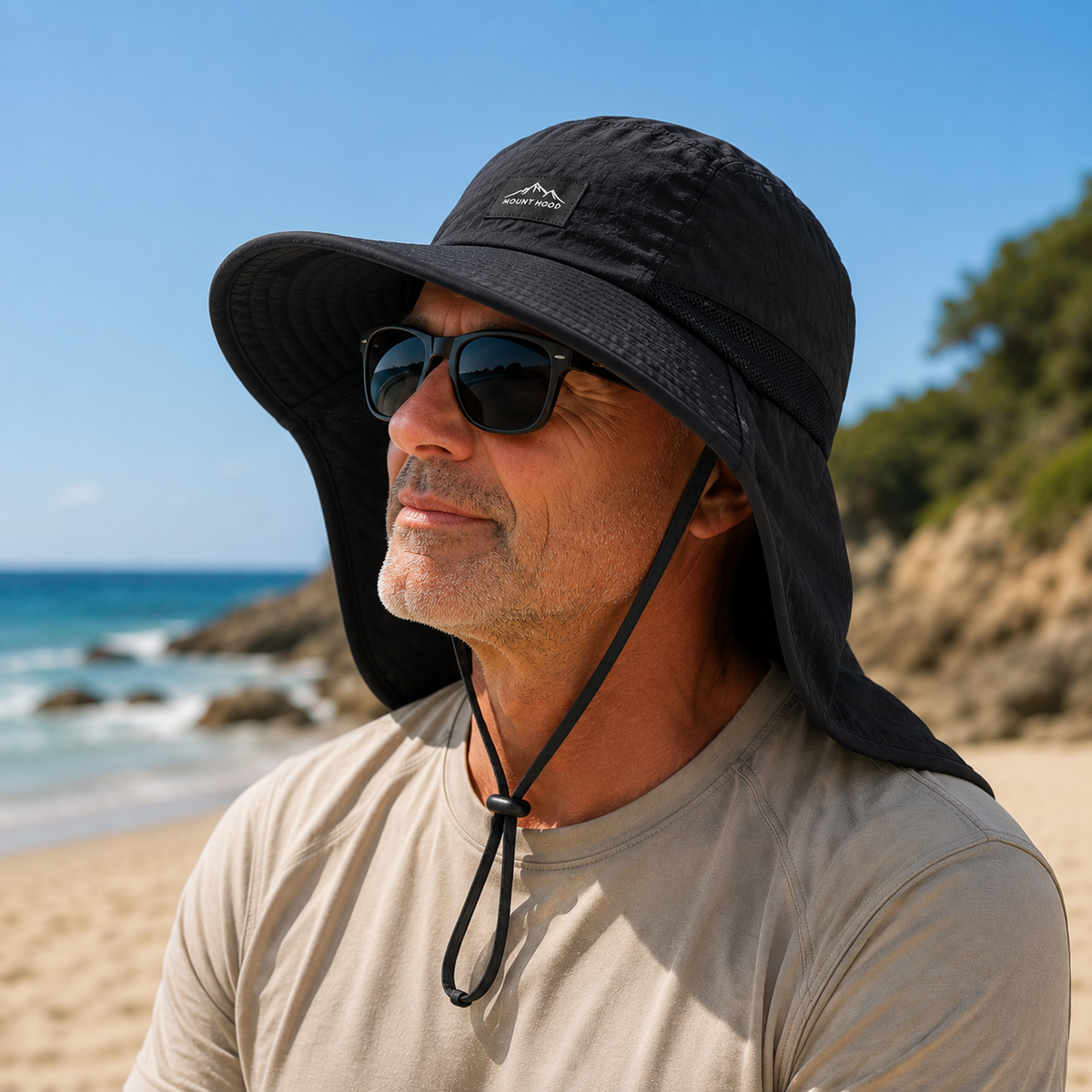 UPF 50+ Sun Protection Hat with Neck Flap