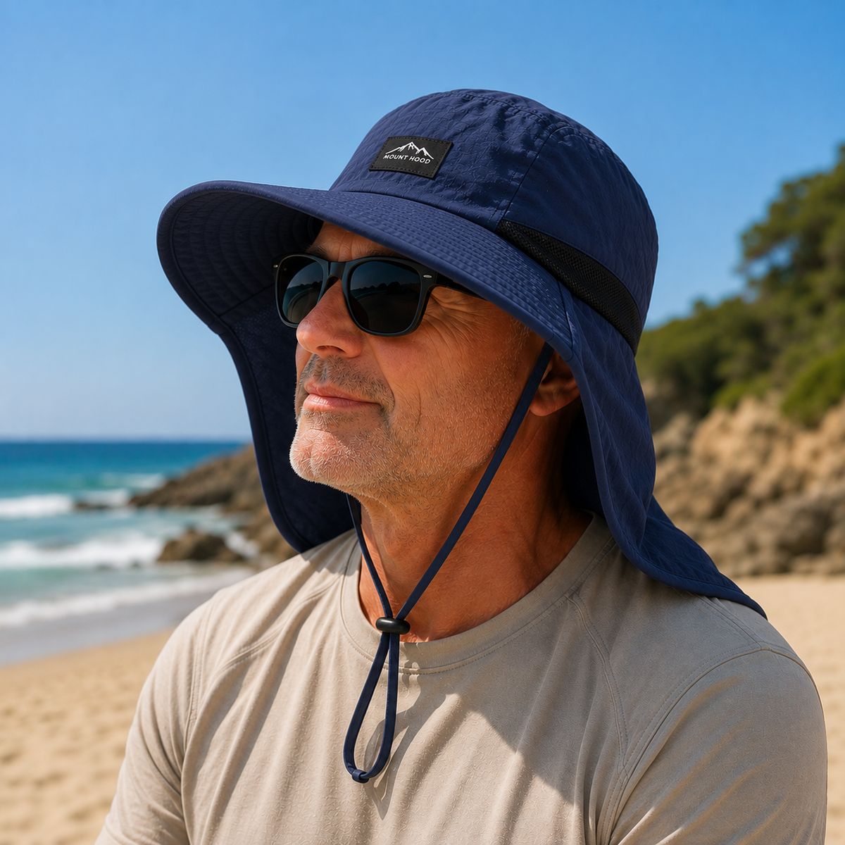 UPF 50+ Sun Protection Hat with Neck Flap
