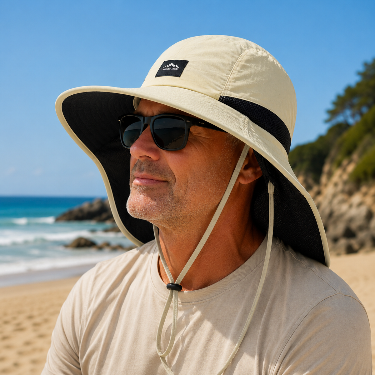 UPF 50+ Sun Protection Hat with Neck Flap