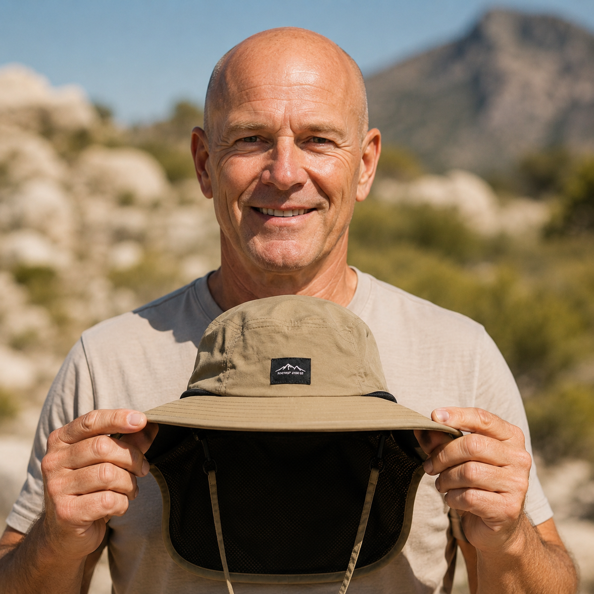 UPF 50+ Sun Protection Hat with Neck Flap