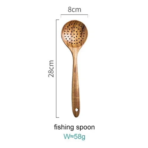 Versatile Acacia Wood Kitchen Utensil Set