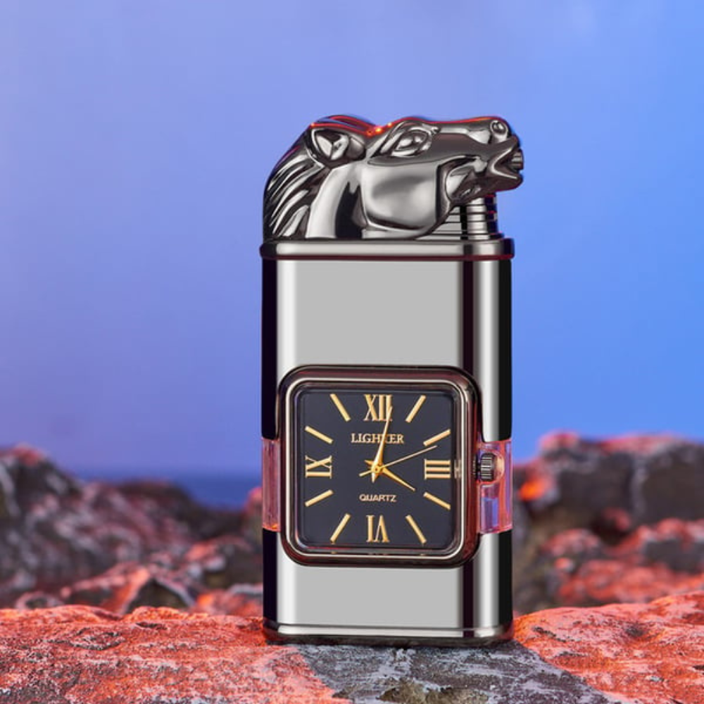 WatchLighter: Vintage Inspired Multifunctional Double Flame Watch Lighter