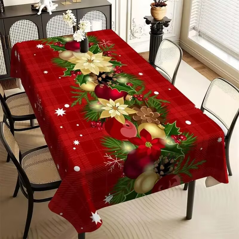 Waterproof Christmas Pattern Tablecloth