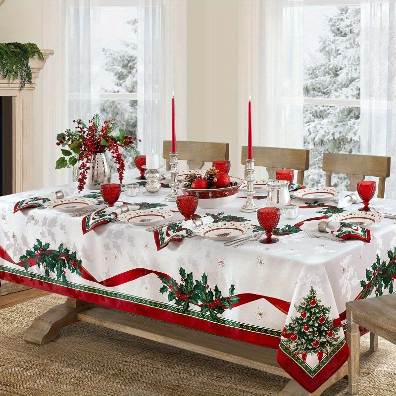 Waterproof Christmas Pattern Tablecloth