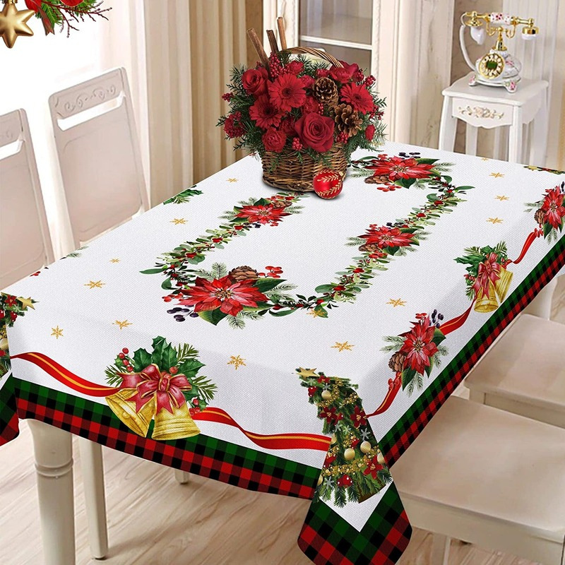 Waterproof Christmas Pattern Tablecloth
