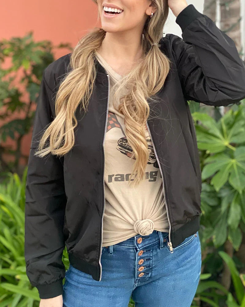 Women's Bomber Jacket | Lightweight & Comfortable