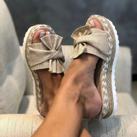 Women's Bow Platform Sandals