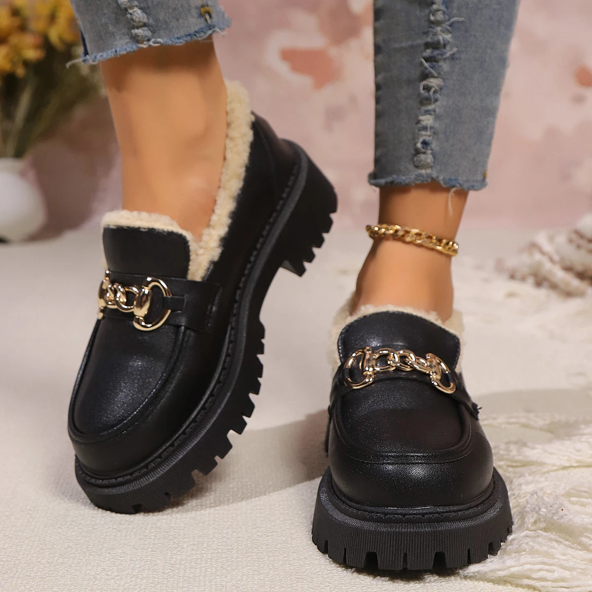Image of Women's Chunky Sole Loafers