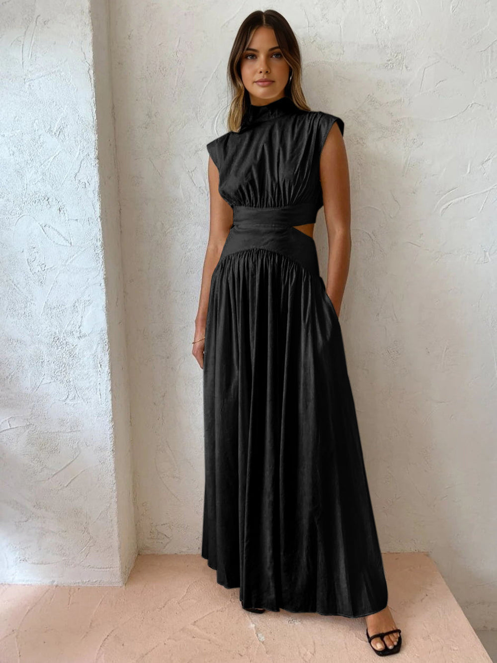 Image of Women's Cutout A-Line Maxi Dress