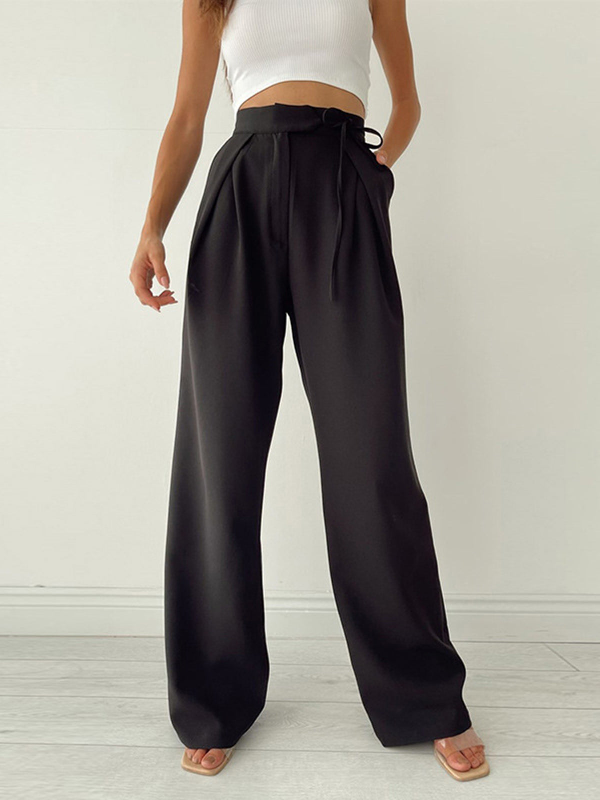 Image of Women's High-Waisted Wide Leg Pants