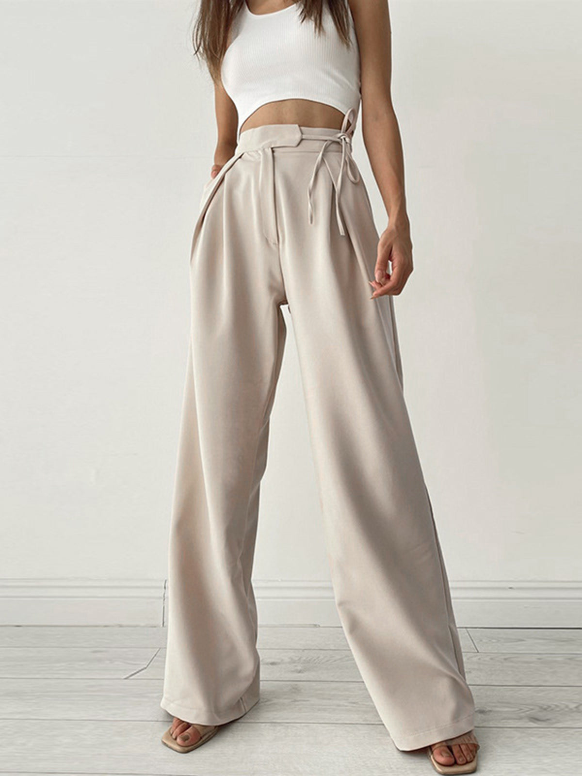 Image of Women's High-Waisted Wide Leg Pants