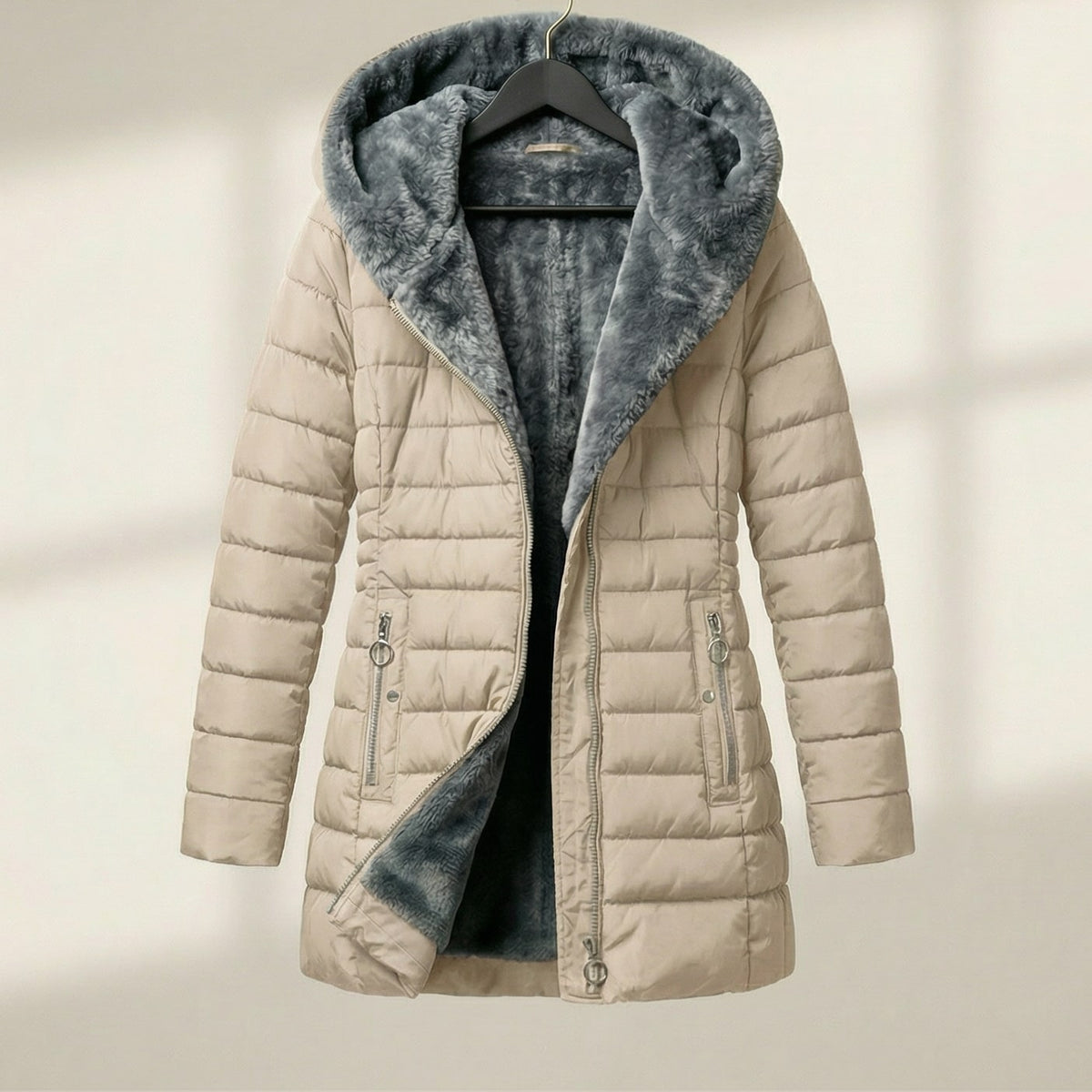 Image of Women's Hooded Quilted Puffer Jacket