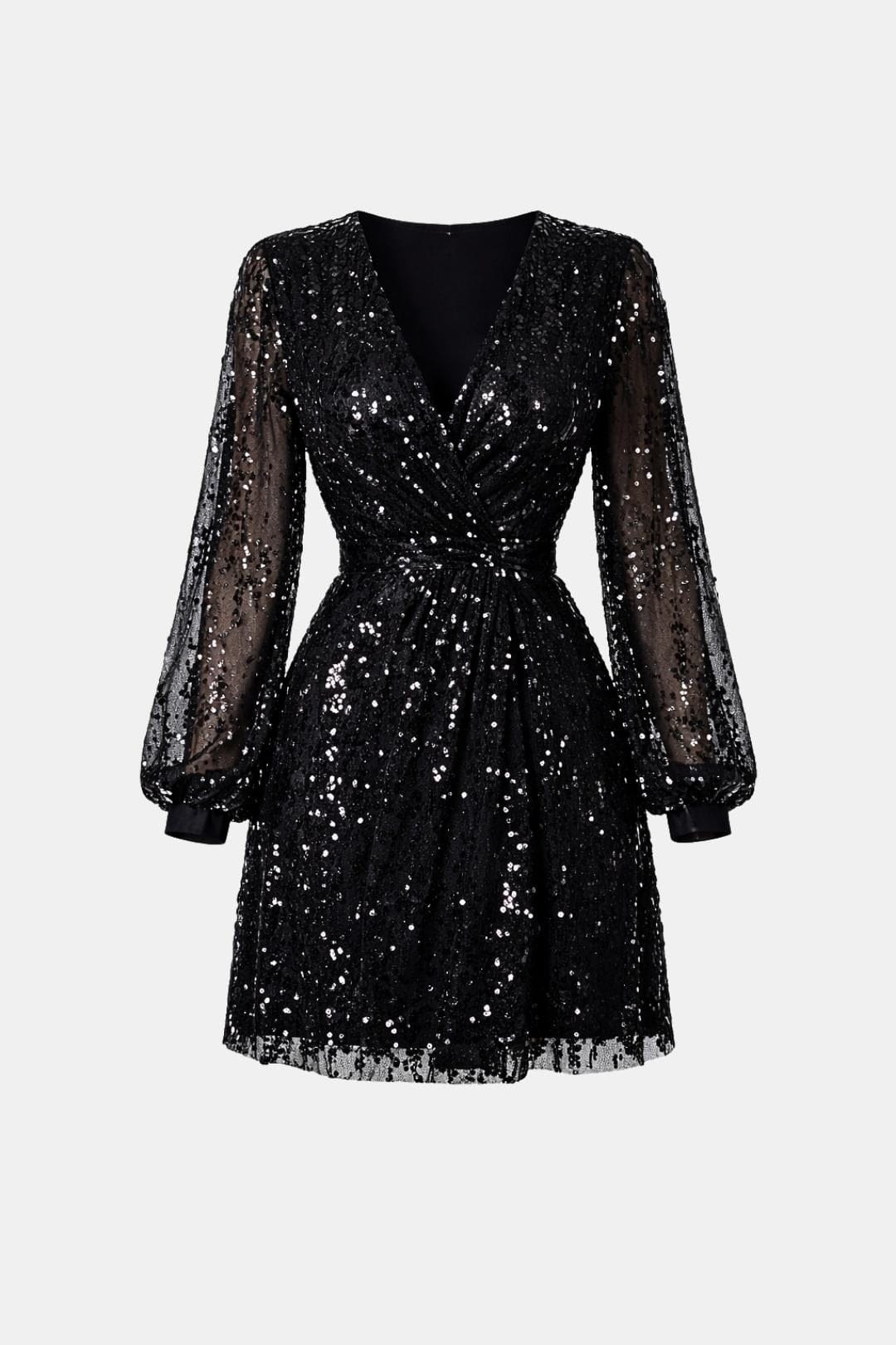 Image of Women's Long Sleeve Fit & Flare Mini Dress