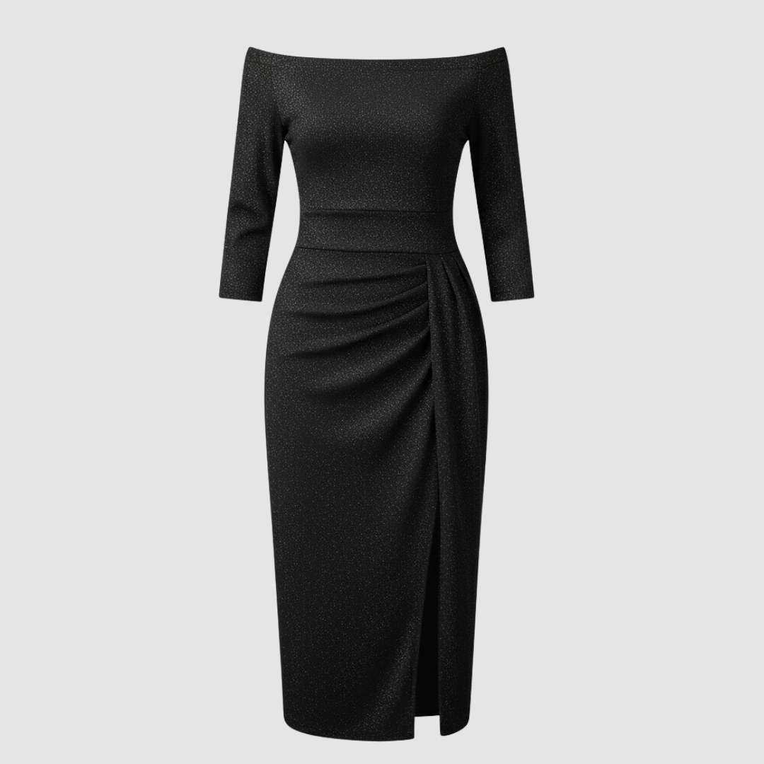 Image of Women's Off-the-Shoulder Midi Dress
