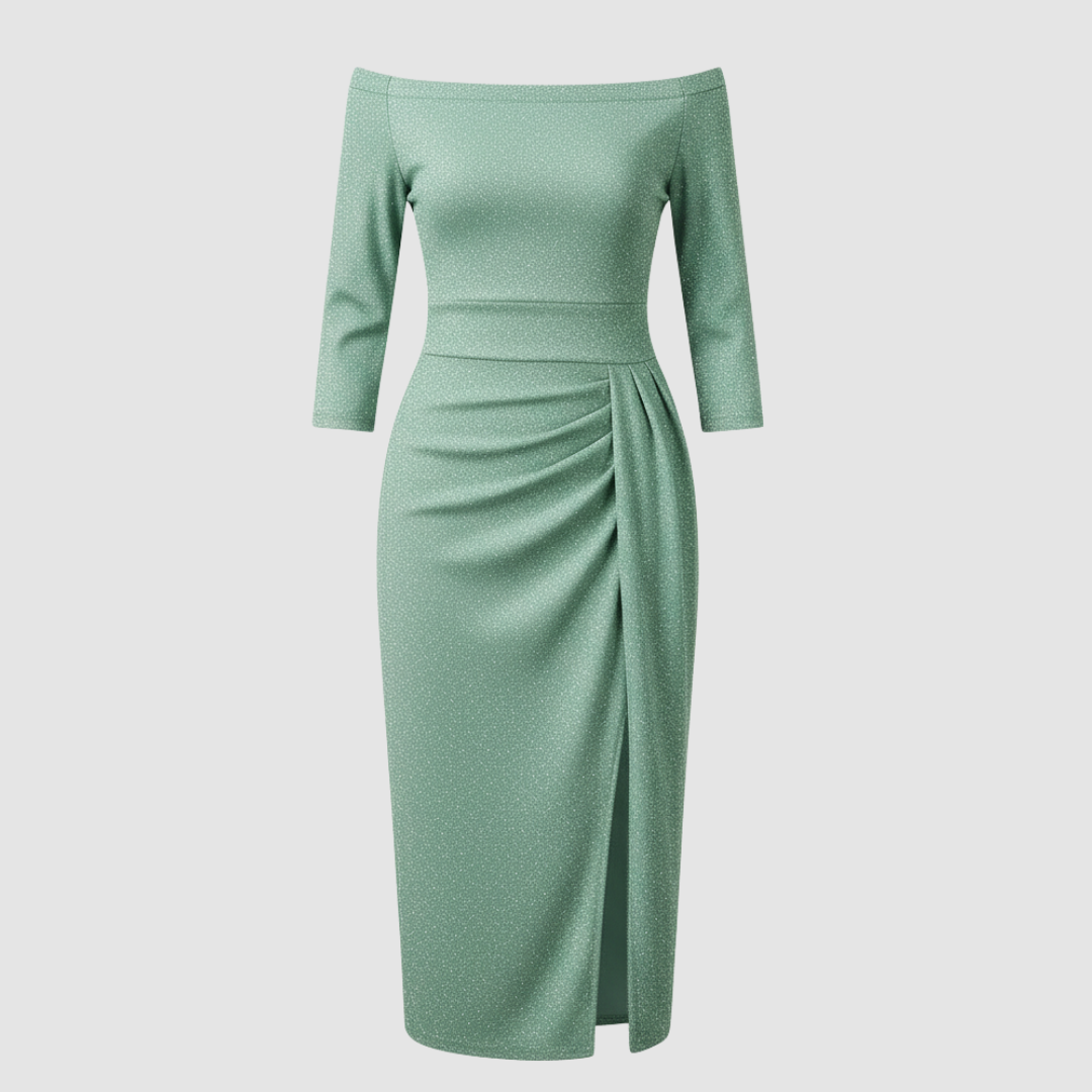 Image of Women's Off-the-Shoulder Midi Dress