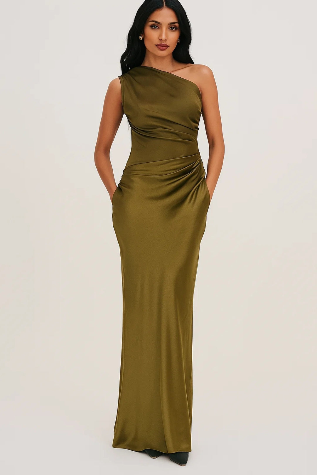 Image of Women's One Shoulder Maxi Dress