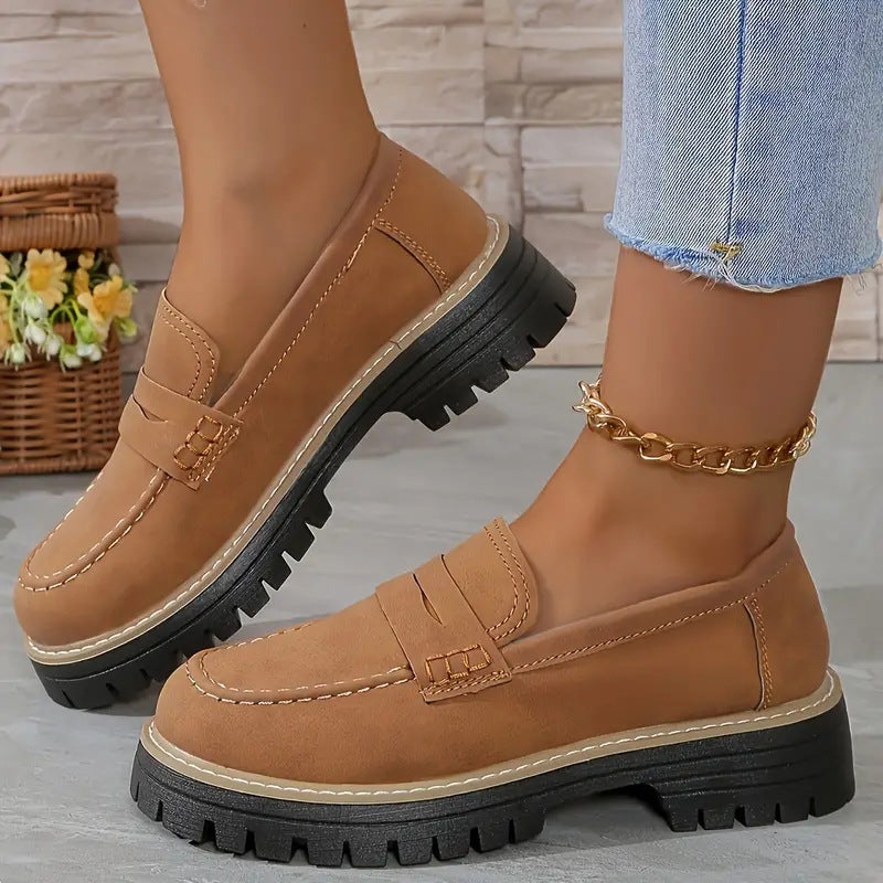 Image of Women's Platform Lug Sole Loafers