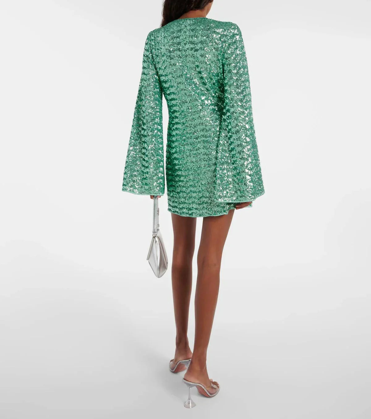 Image of Women's Plunge Sequin Mini Dress