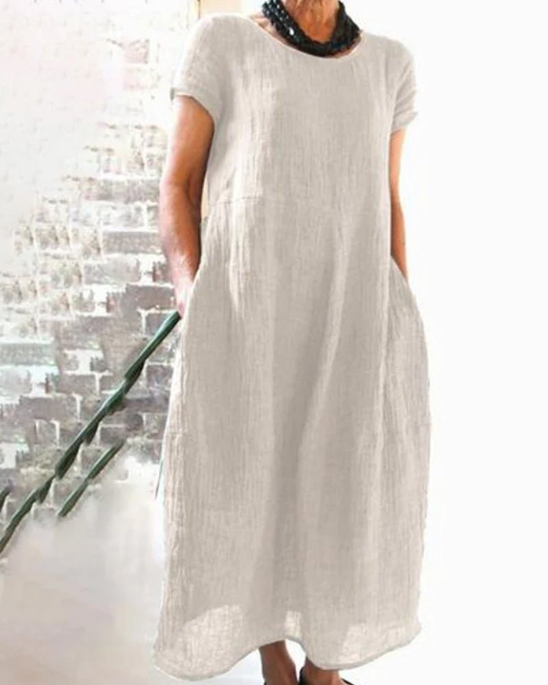 Image of Women's Pocket A-Line Midi Dress