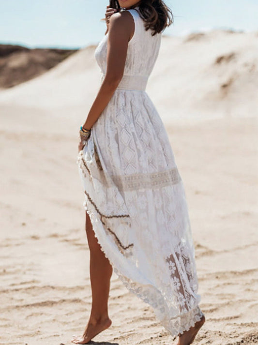 Image of Women's Sleeveless Boho Maxi Dress