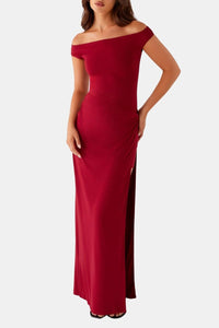 Elegant Off Shoulder Bodycon Maxi Dress