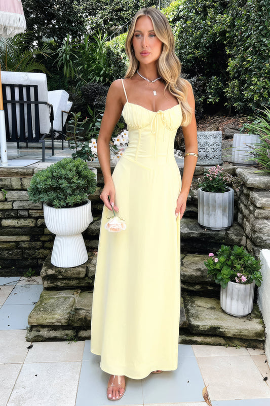 Image of Women's Tie-Front A-Line Maxi Dress