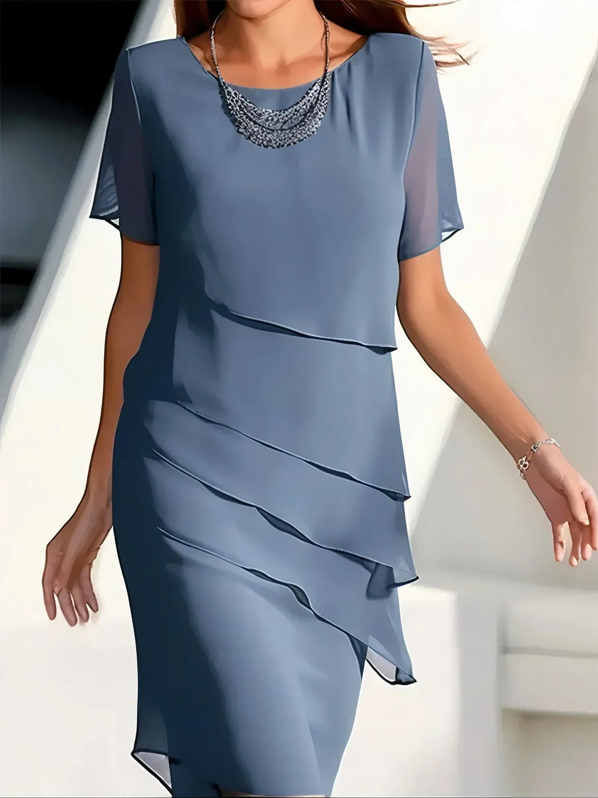 Image of Women's Tiered Midi Dress