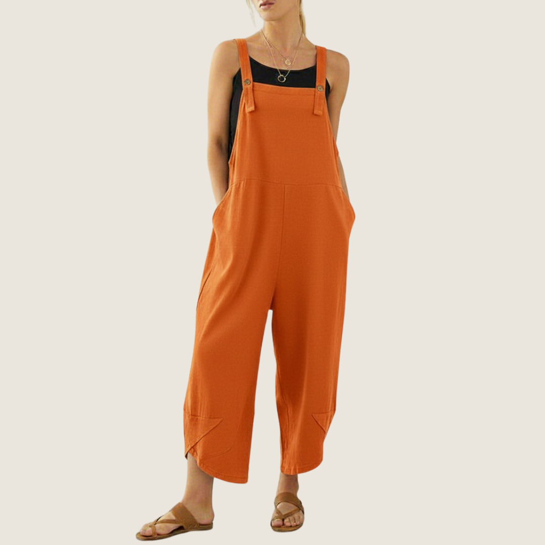 Image of Women's Wide Leg Overalls Jumpsuit