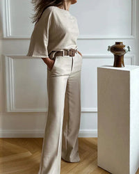 Women's Wide Leg Two-Piece Set